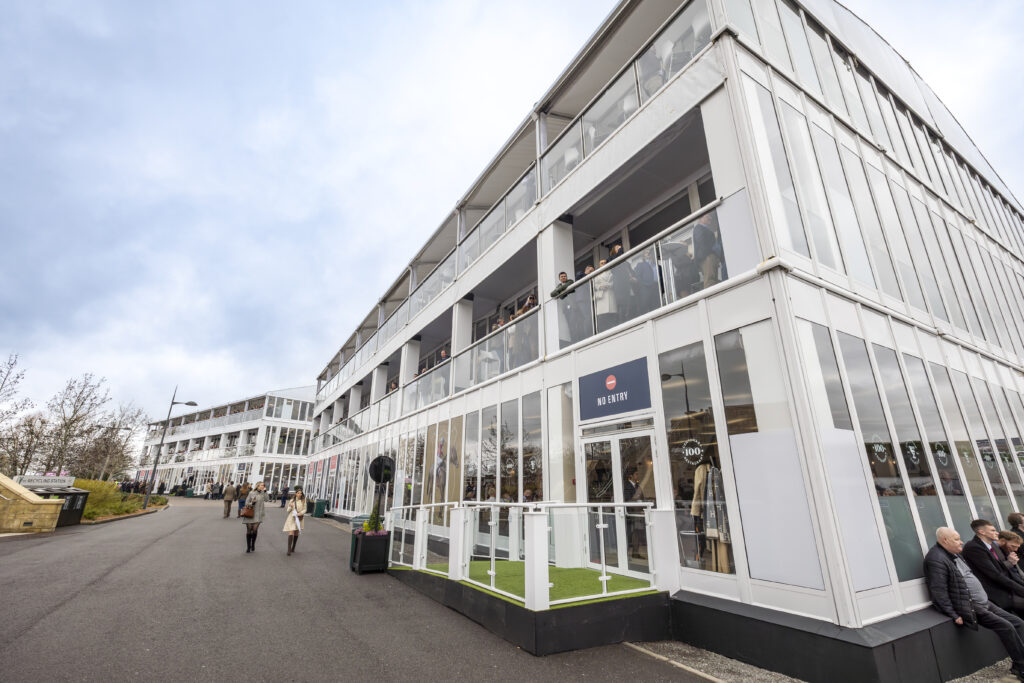 GL events UK triple deck structures at cheltenham festival