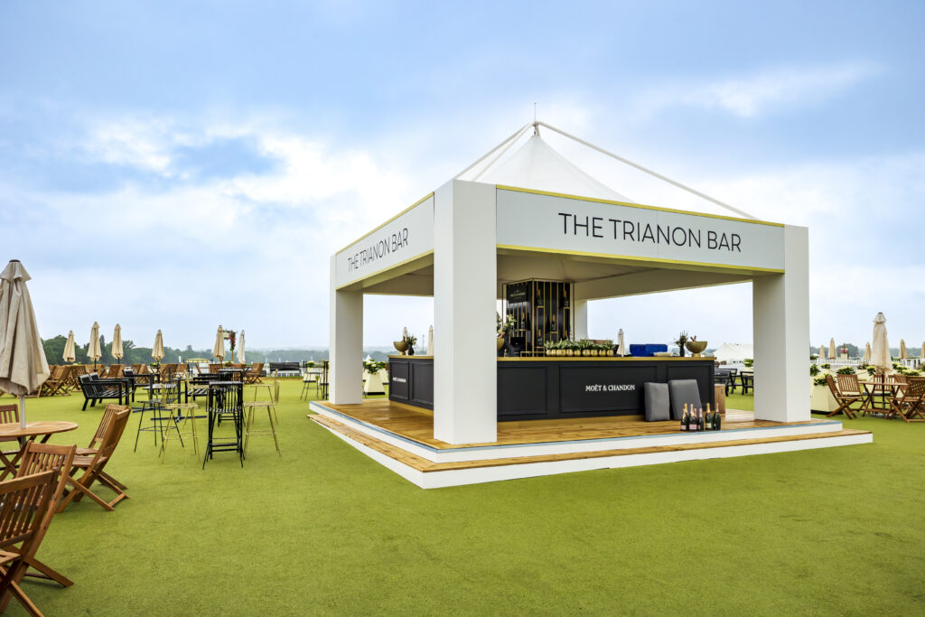 Ultimate pagoda used for The Trianon Bar bar unit at Royal Ascot, supplied and installed by GL events UK