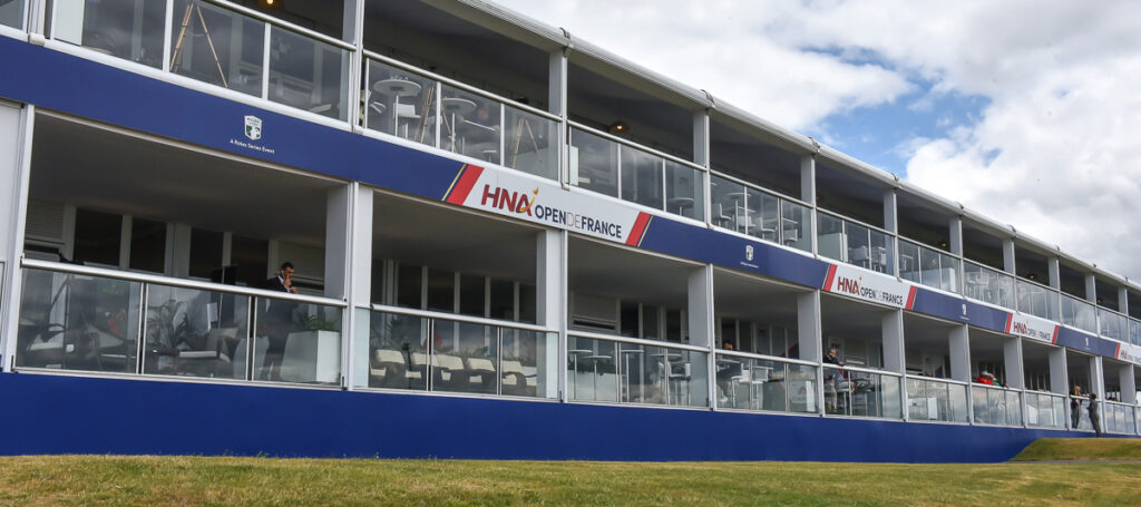Temporary event structures at Open de France