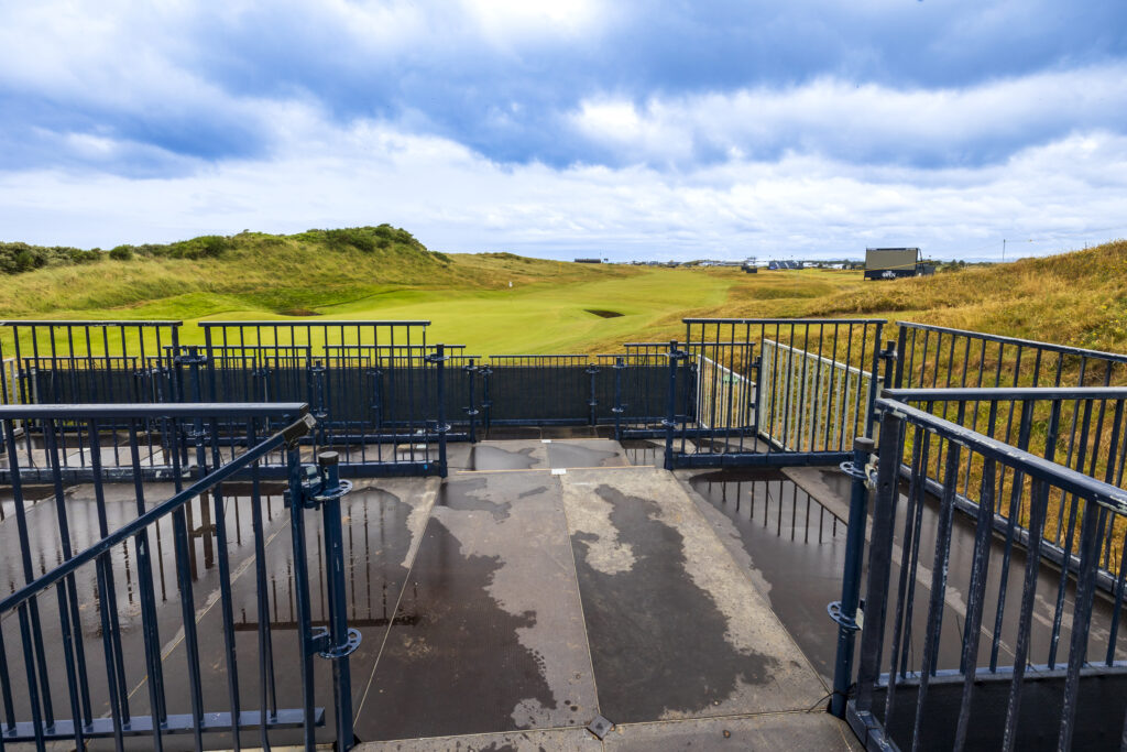 Standing Platform at Royal Troon, for the R&A Open Championship. Designed and delivered by GL events UK.