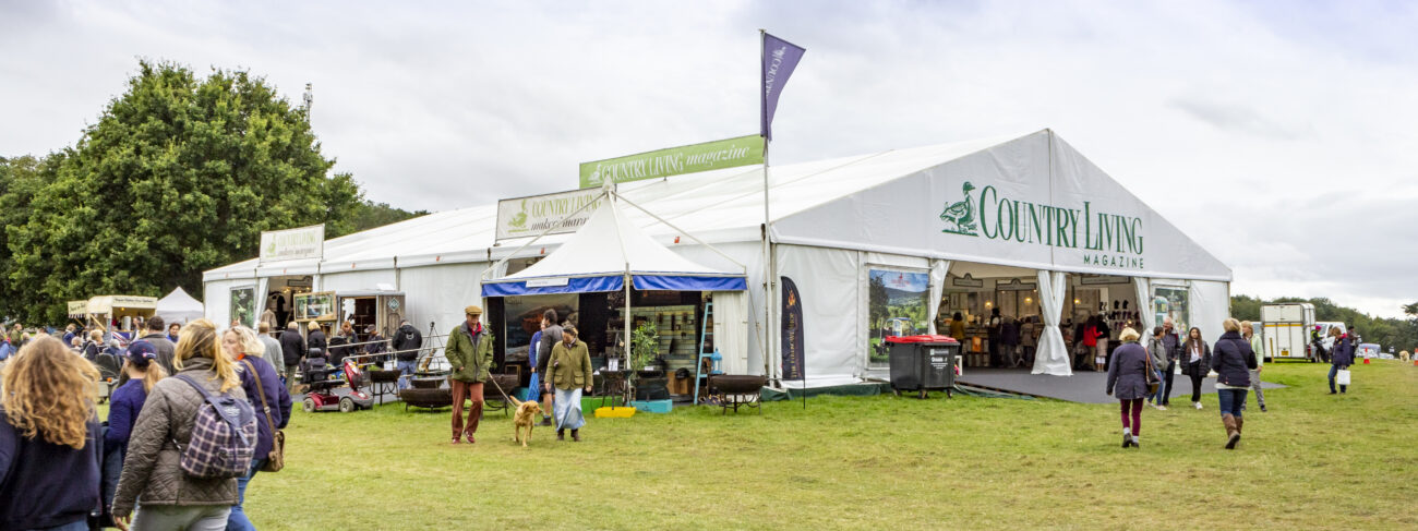 Branded Clearspan Marquee at Burghley Horse Trials