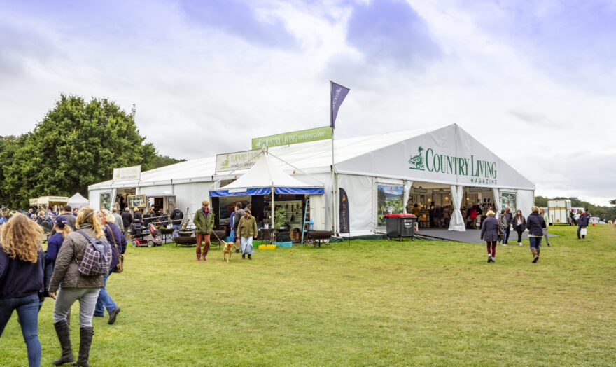 Branded Clearspan Marquee at Burghley Horse Trials