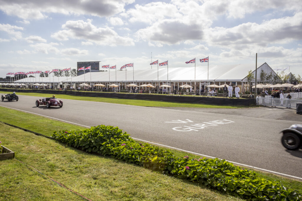 Temporary structures at Goodwood Revival, provided by GL events UK