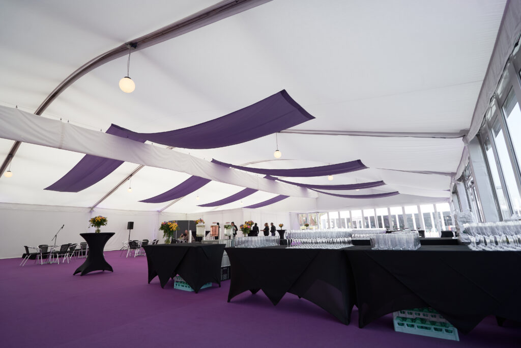 Univeristy of Manchester graduation marquee