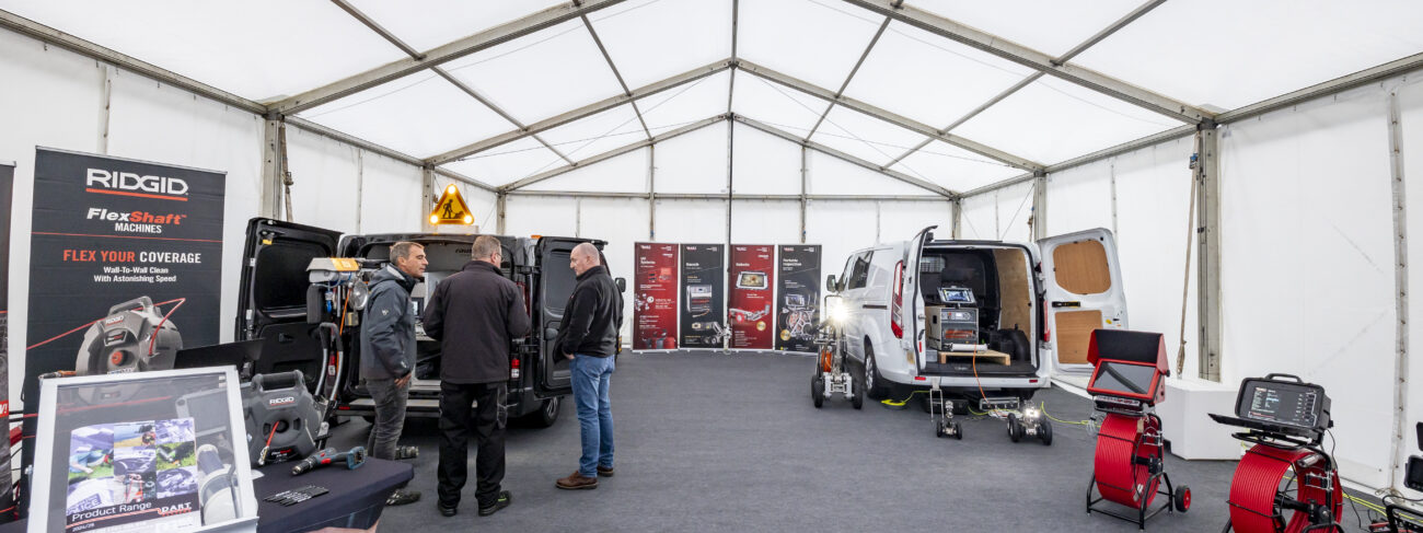 No-Dig Live 2024, trenchless drilling systems and specialist surveying equipment exhibition.