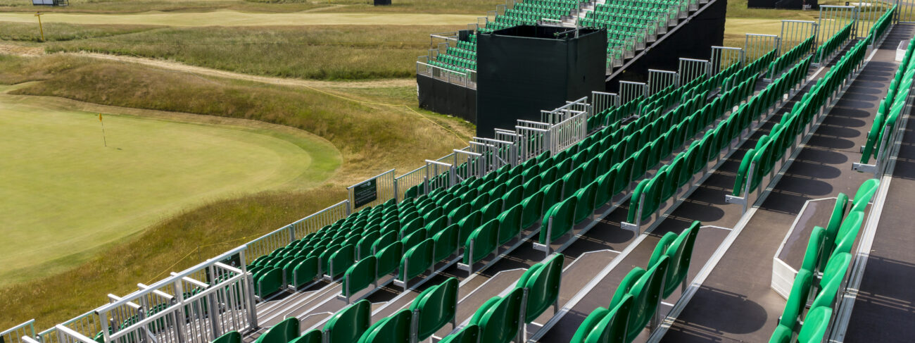 Temporary grandstand seating engineering