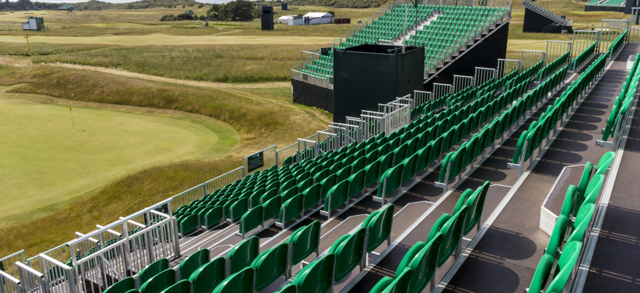 Temporary grandstand seating engineering
