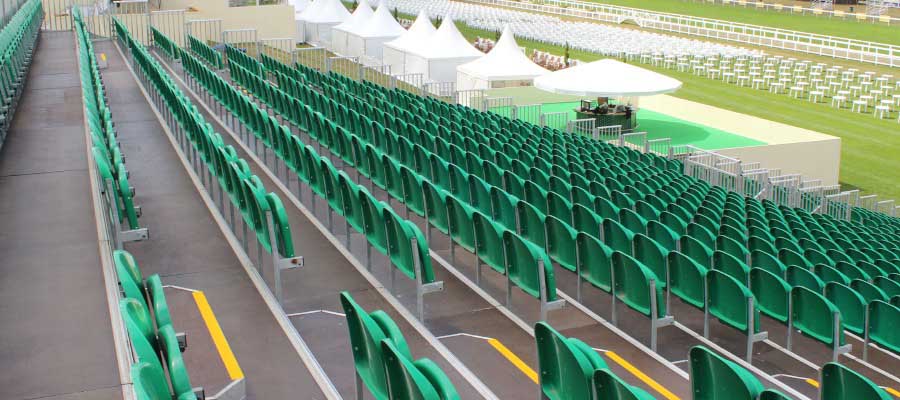 Horse Racing and Equestrian Temporary Event Tiered Seating Pagoda