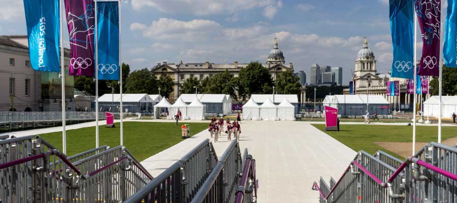 Olympics and Athletics Temporary Sporting Event Infractructure Pop Up Marquee Pagoda