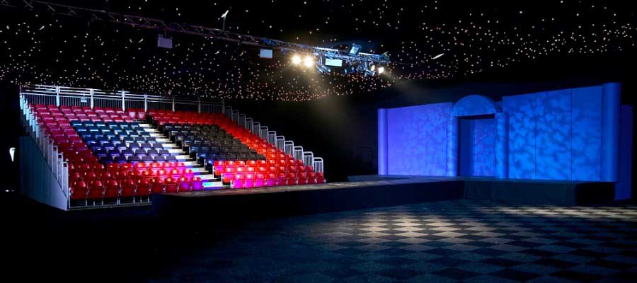 Venue Hire Performance Show Catwalk Stage Tiered Seating