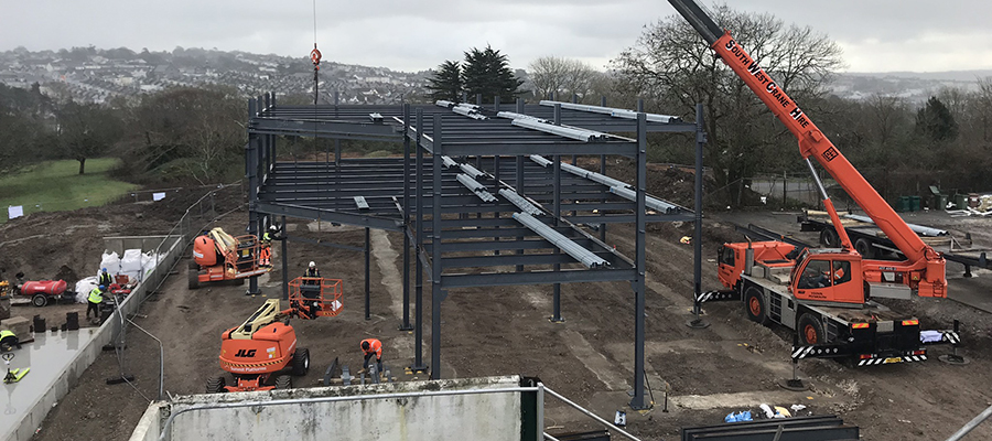 GL events UK stadium construction at Plymouth Argyle Football Club