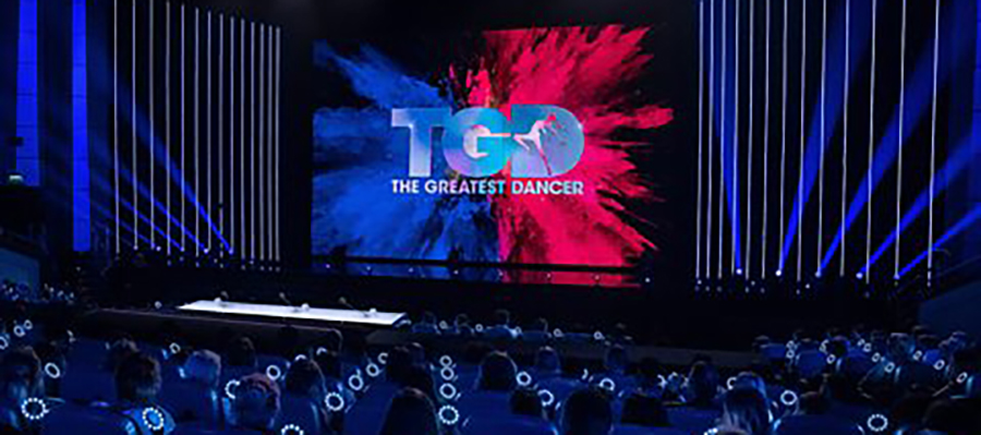 ITV The Greatest Dancer TV show - seating by GL events UK