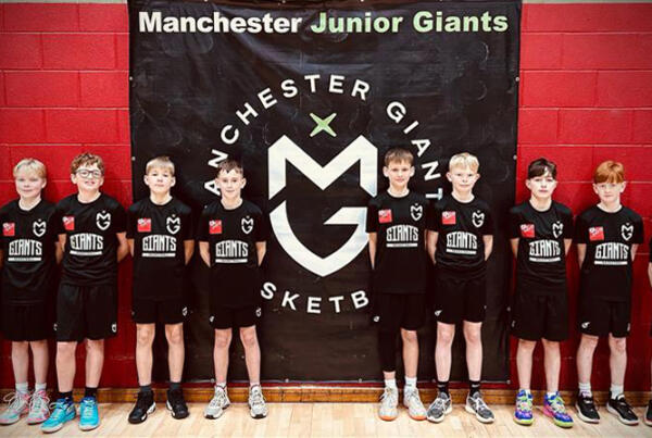 Manchester Giants Juniors Under 12s. GL events club sponsors